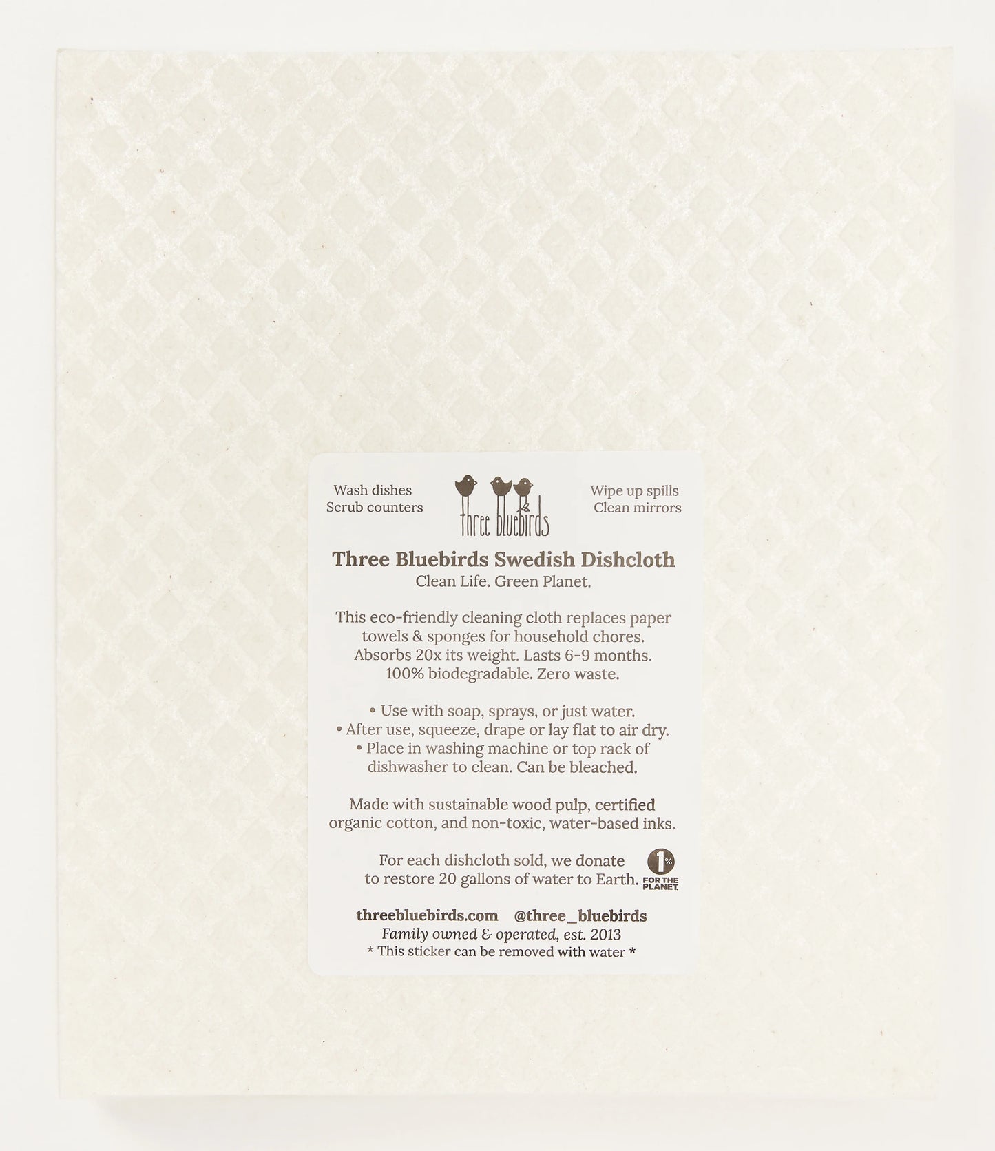 Calming Bath Swedish Dishcloth