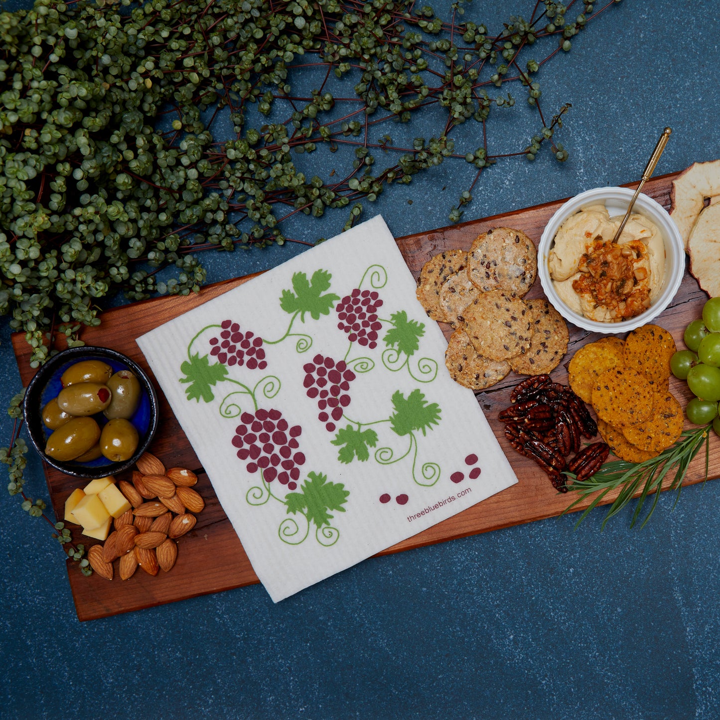 Grapevine Swedish Dishcloth