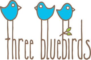 Three Bluebirds Swedish Dishcloths