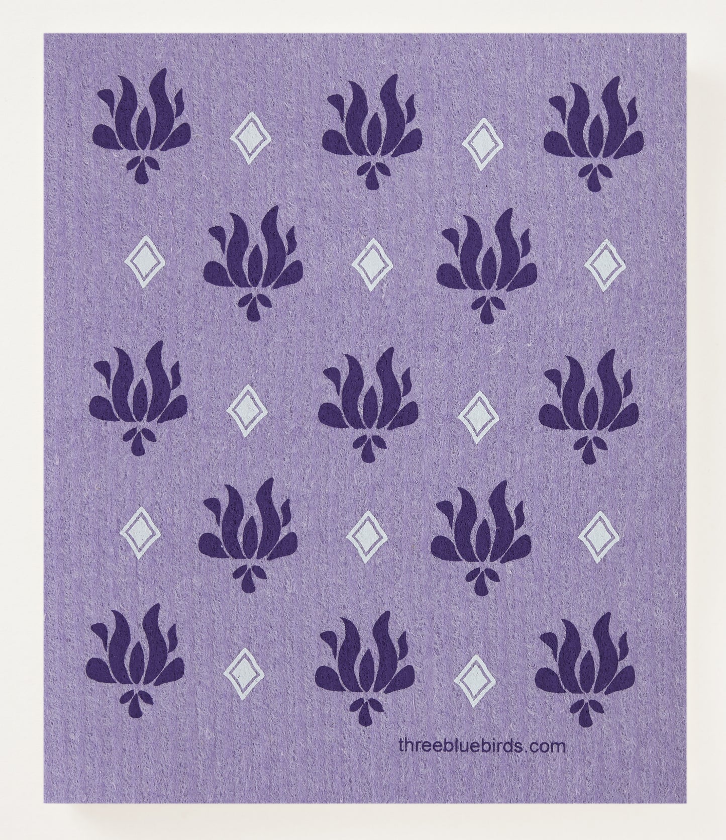 Violet Vibrant Lotus Swedish Dishcloth