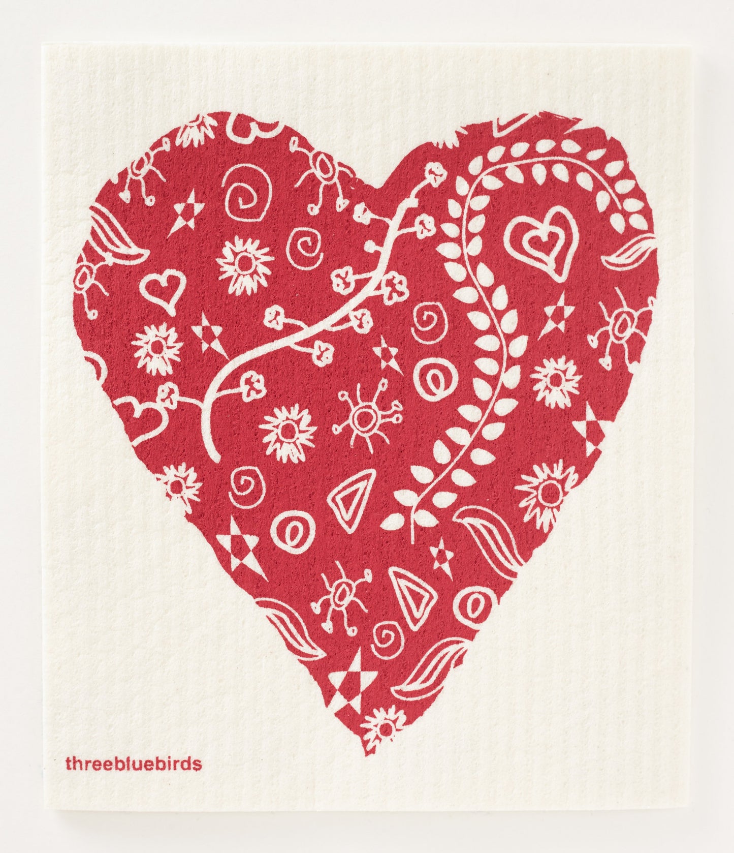 Big Heart Swedish Dishcloth