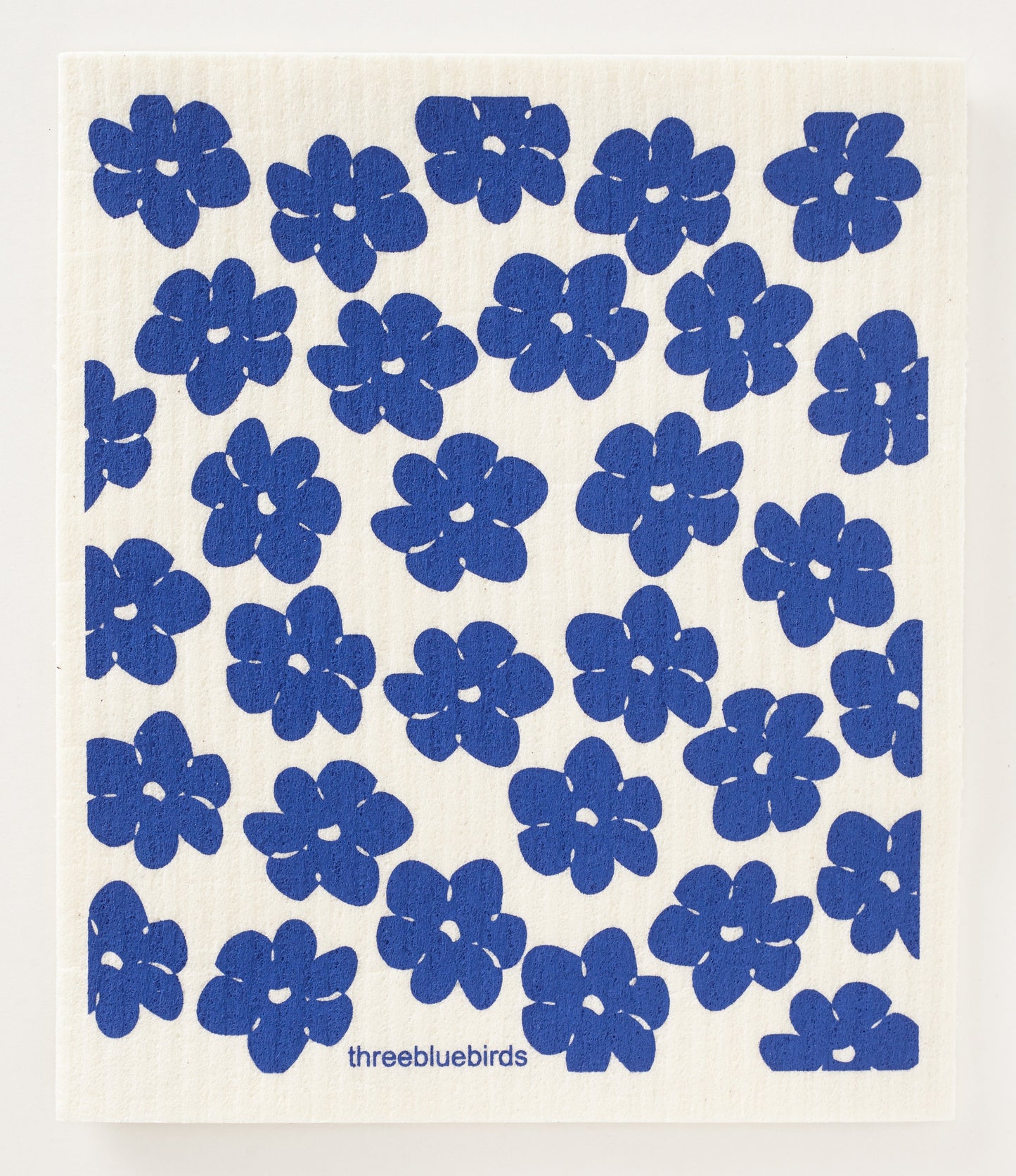 
                  
                    Blue Poppies on White Swedish Dishcloth
                  
                