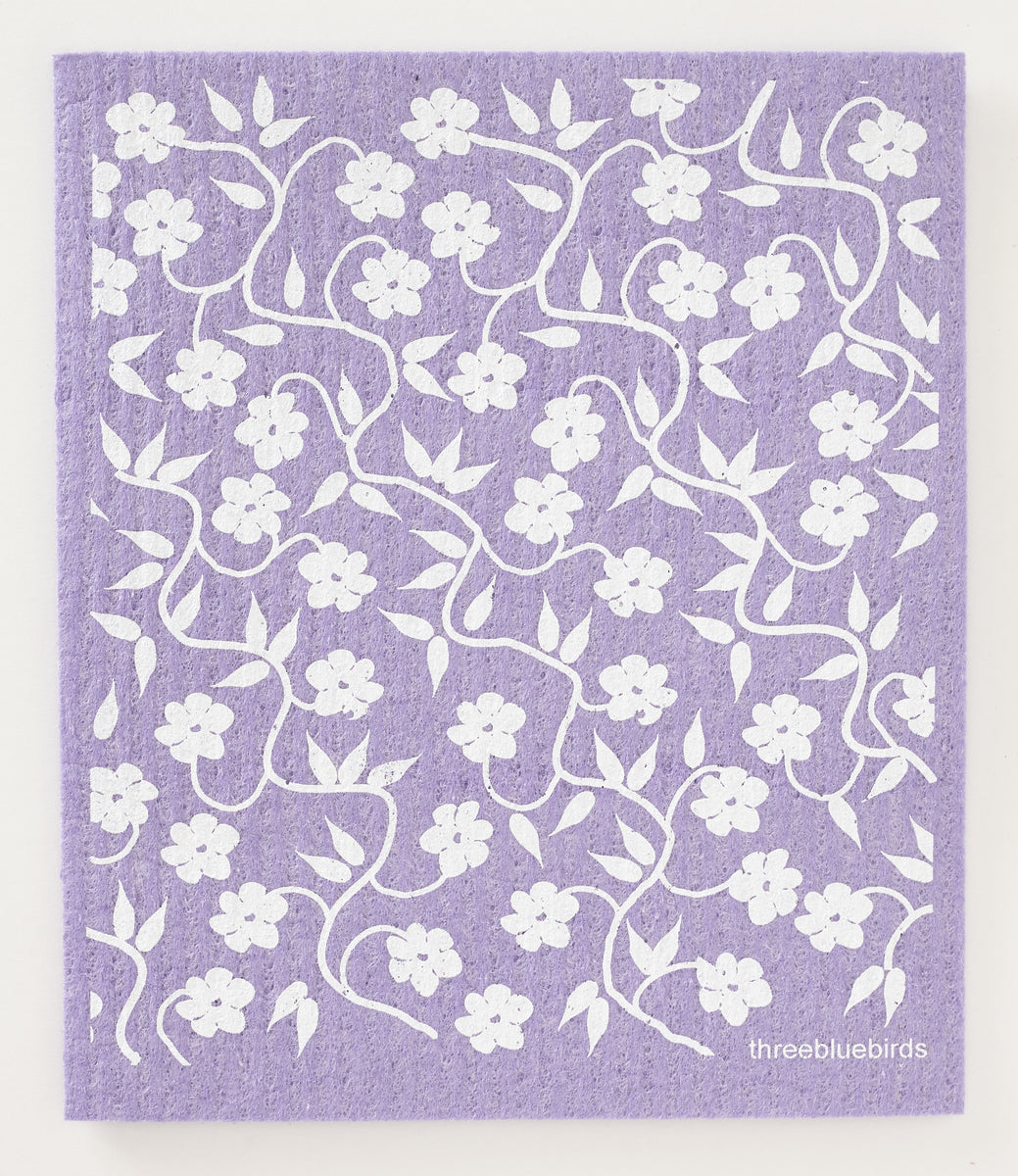 Swedish Dishcloths (Grey Purple Mint