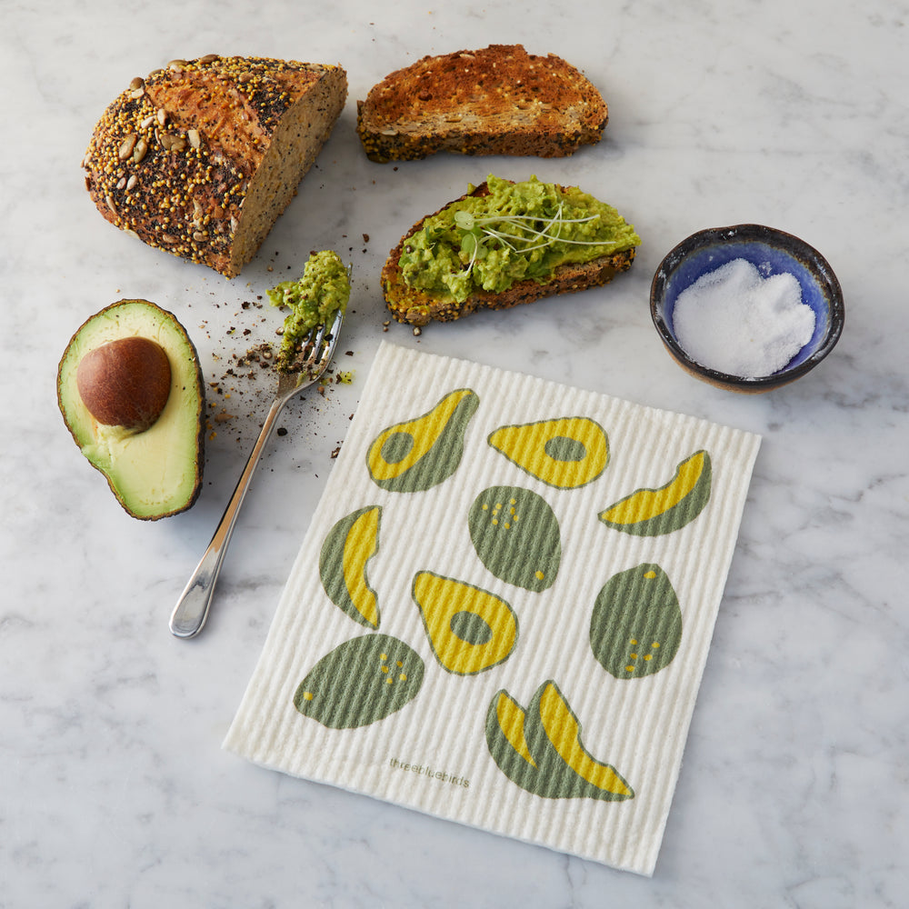 Avocados Swedish Dishcloth