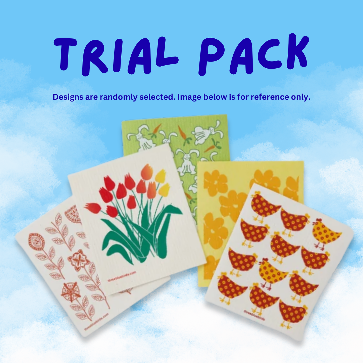 
                  
                    Trial Pack (5 Swedish dishcloths with random designs)
                  
                