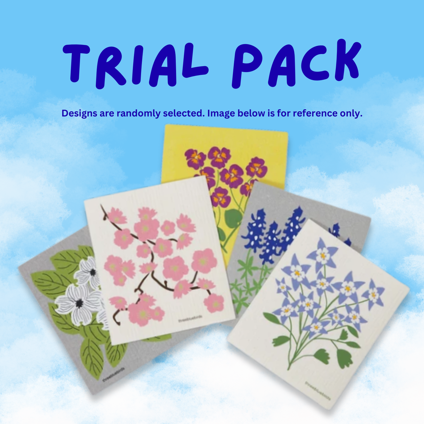
                  
                    Trial Pack (5 Swedish dishcloths with random designs)
                  
                