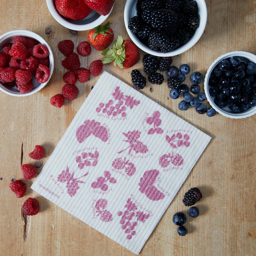 Mixed Berries Swedish Dishcloth