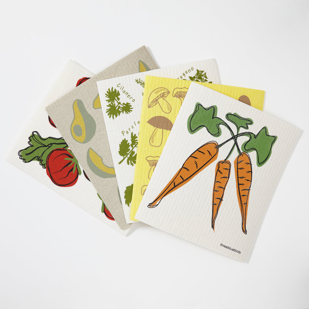 Gourmet Bundle (5 Swedish dishcloths)