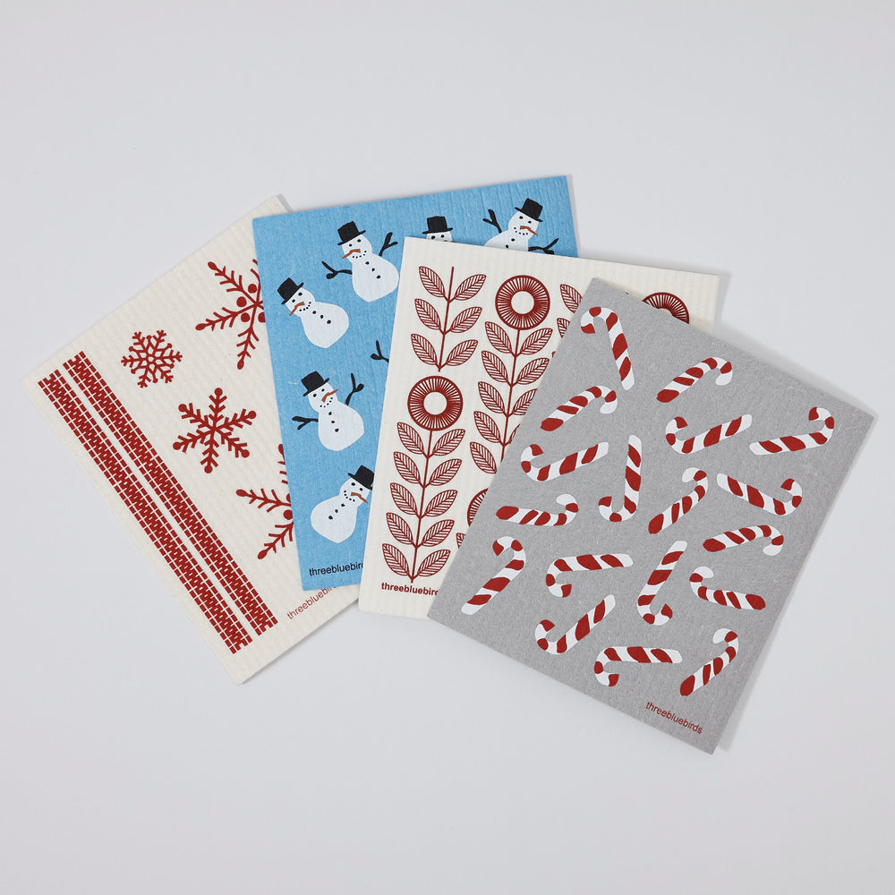 Fa La La La La! Bundle (4 Swedish dishcloths)