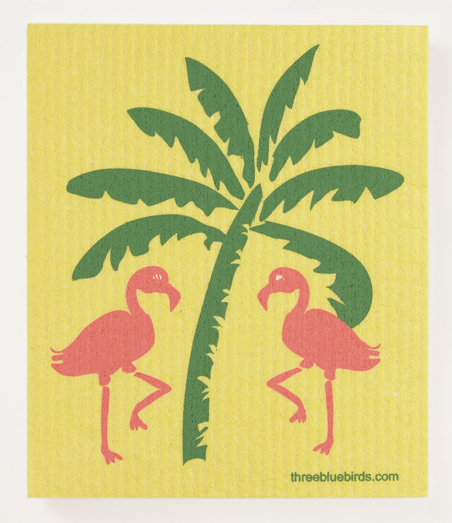 
                  
                    Fun Flamingos on Yellow Swedish Dishcloth
                  
                