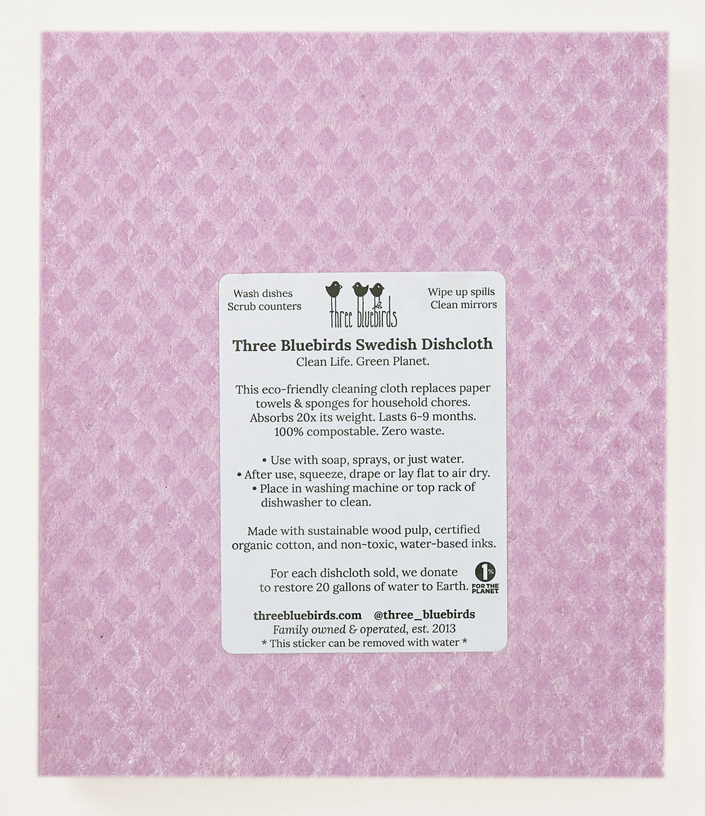 Three Bluebirds Swedish Dishcloth - Thumbnail 2