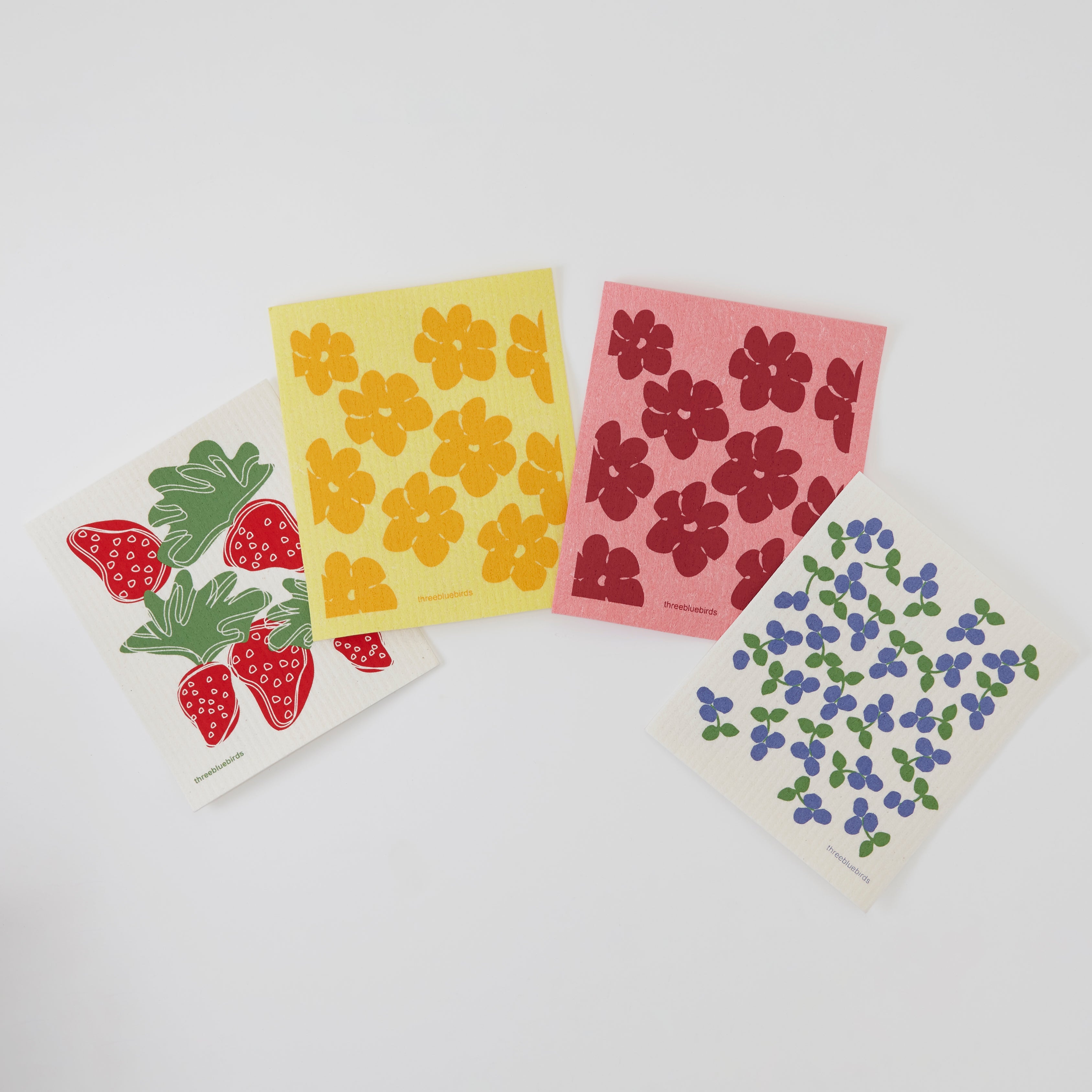 Sweet Summertime Bundle (4 Swedish dishcloths)