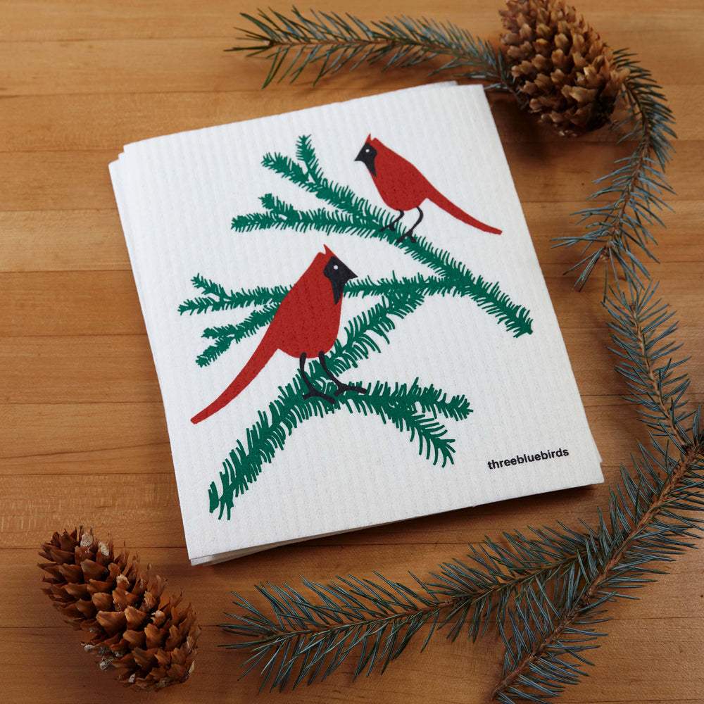 Cardinals Swedish Dishcloth