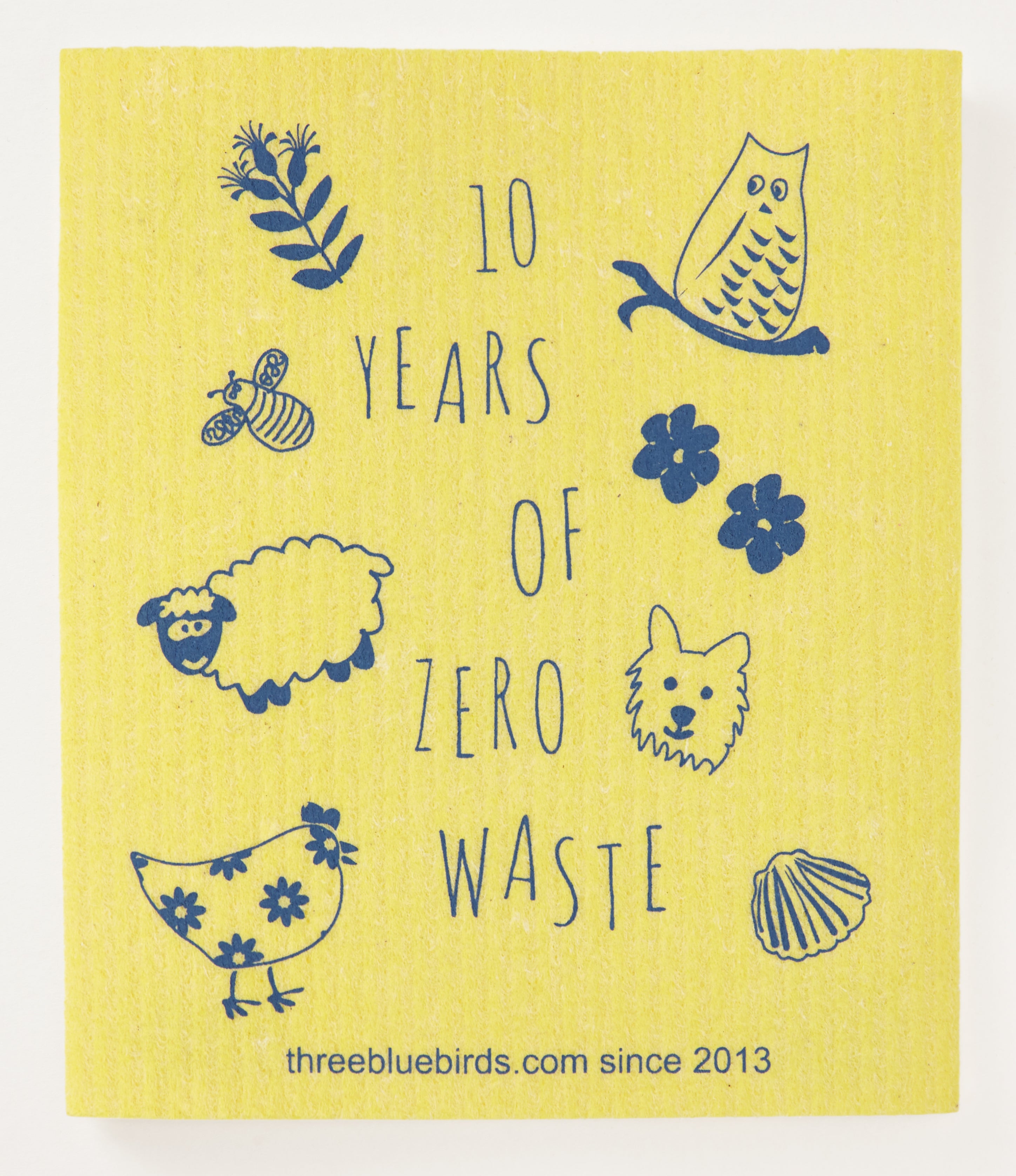 100% Organic Cotton Dishcloths, Zero Waste