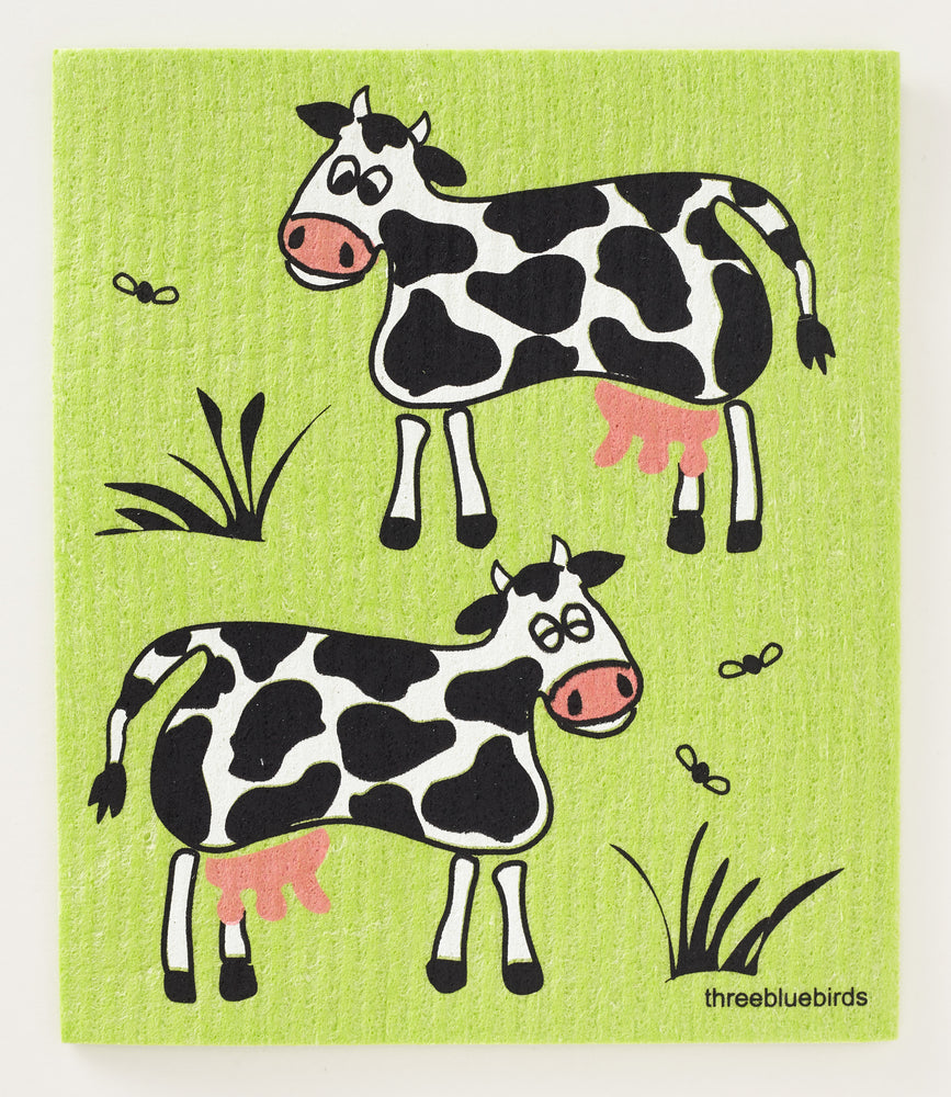 
                  
                    Cows on Green Swedish Dishcloth
                  
                