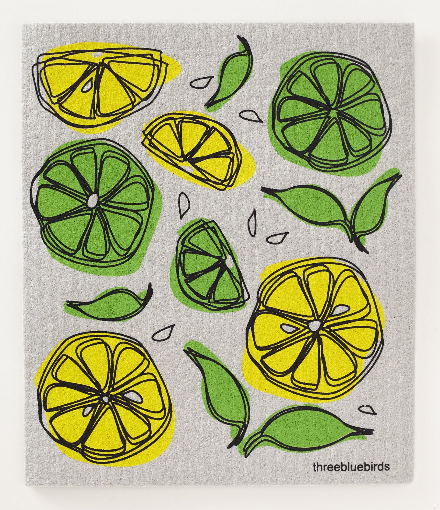 
                  
                    Lemon Limes on Grey Swedish Dishcloth
                  
                
