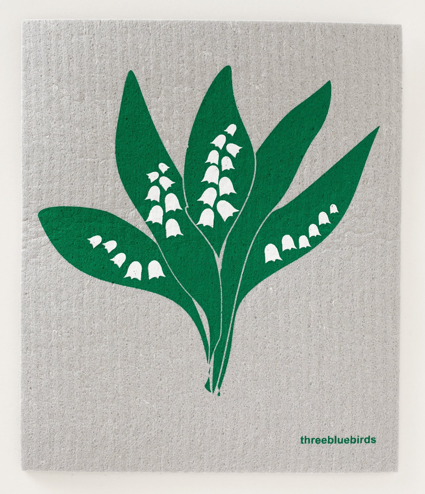 
                  
                    Lily of the Valley on Grey Swedish Dishcloth
                  
                