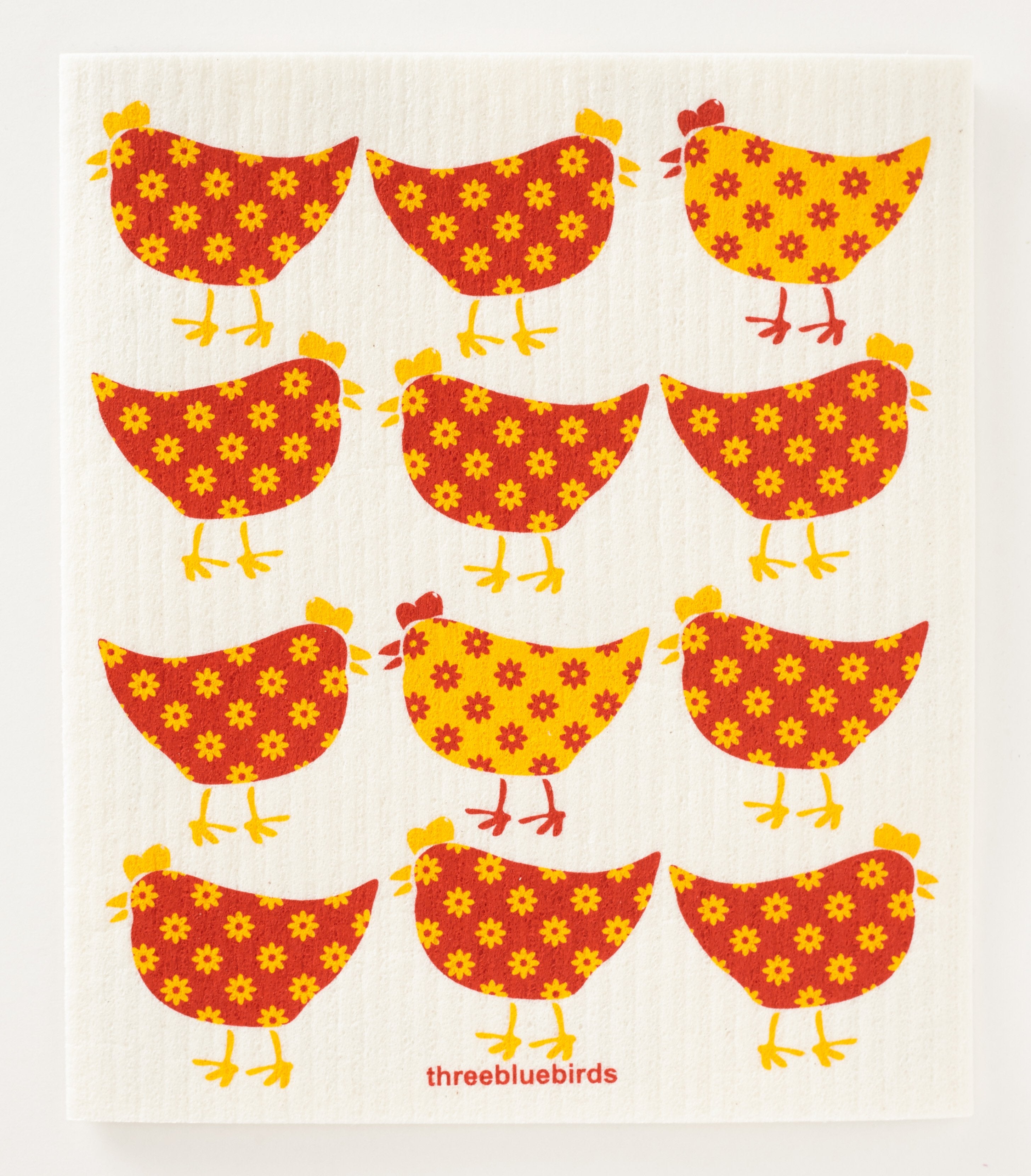 Three Bluebirds Swedish Dishcloths - Little Chickens Swedish