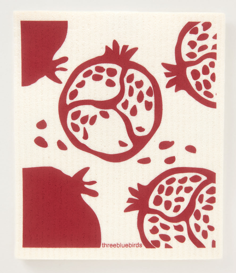 Pomegranate Swedish Dishcloth