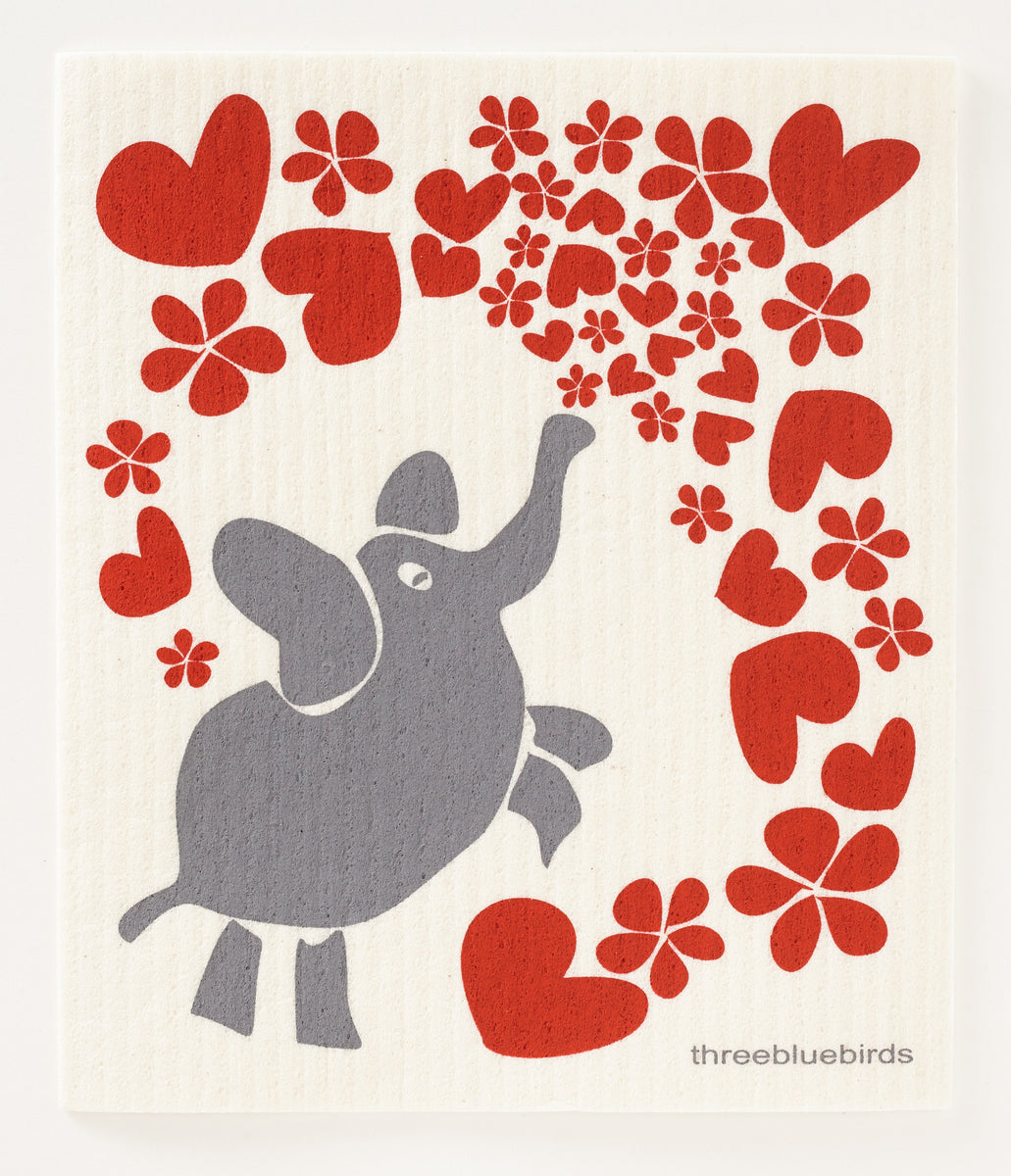 Elephant Swedish Dishcloth – Three Bluebirds Swedish Dishcloths