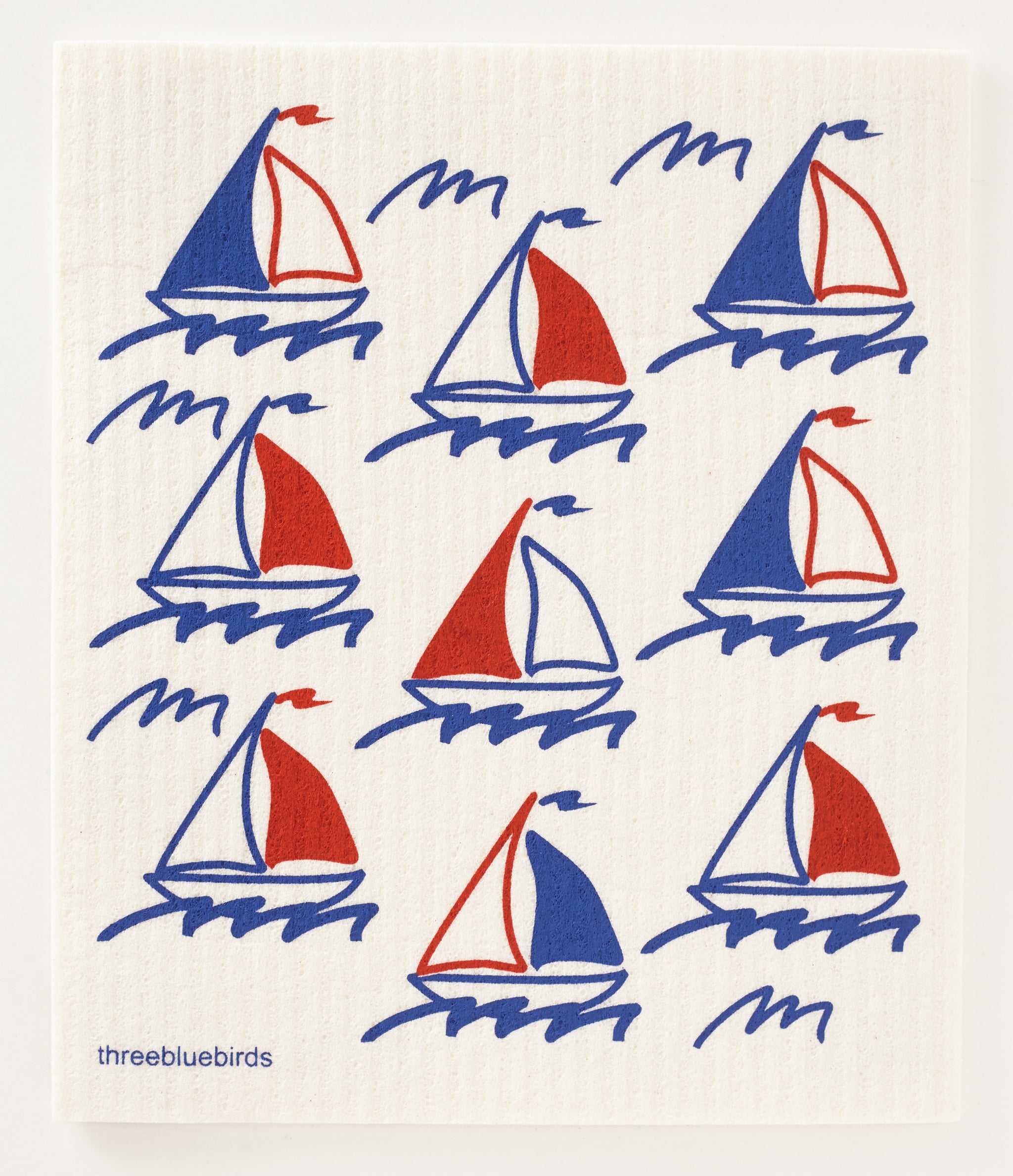 Buy Nautical Swedish Dishcloth - Reusable Dishcloths – Three Bluebirds ...